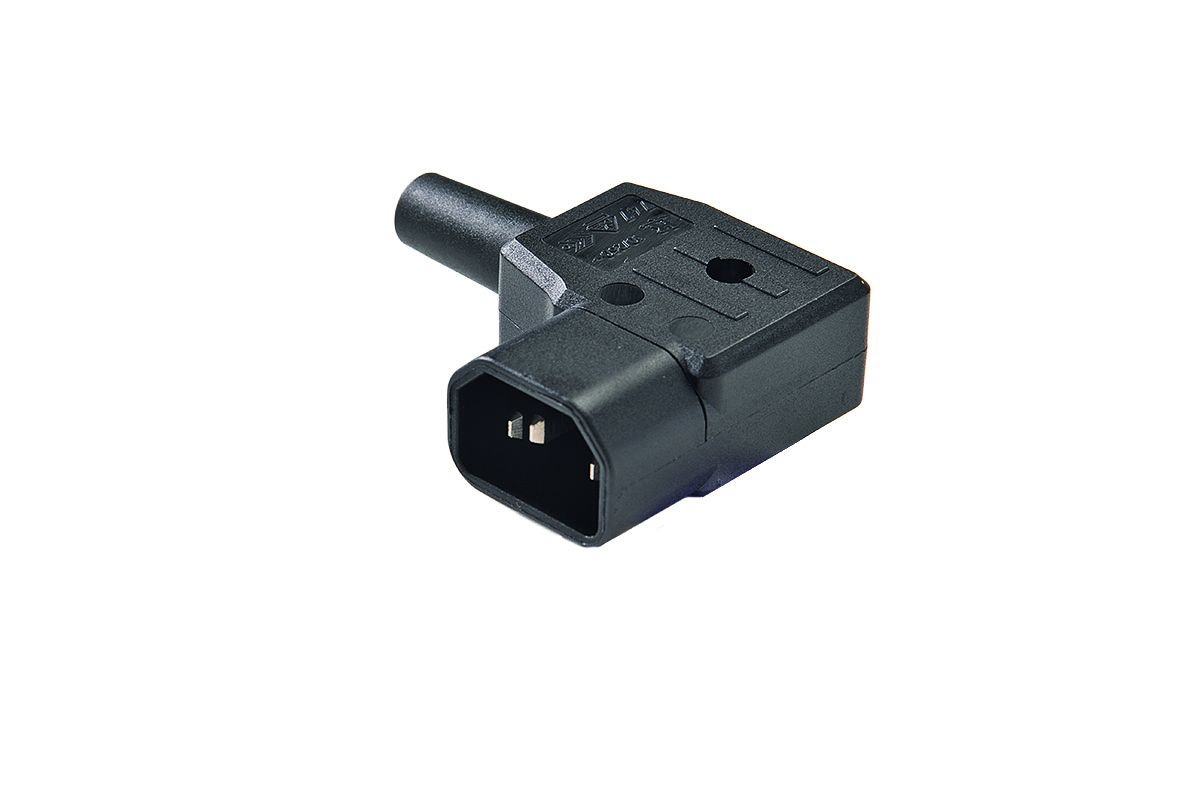 5 Stück Schuko-Gerätestecker Schwarz – 3-polig, Für Kabel Mit 16-20 AWG, Ideal Zum Austauschen & Reparieren